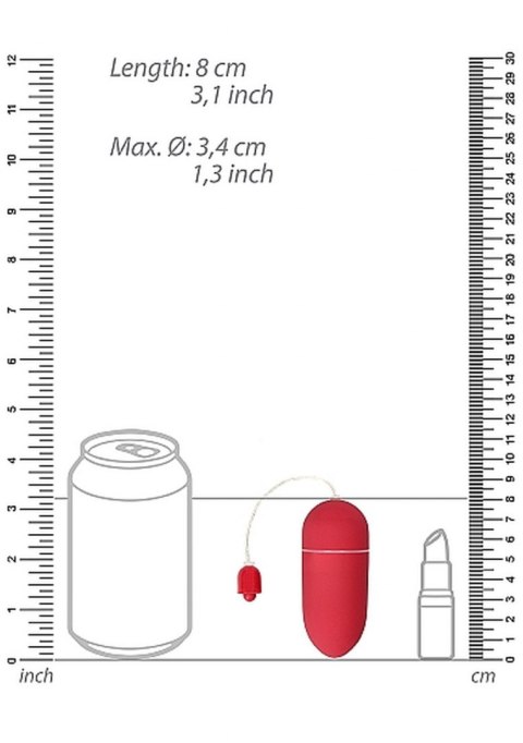 JAJKO STYMULUJĄCE 10 Speed Vibrating Egg - Red JAJKO STYMULUJĄCE 10 Speed Vibrating Egg - Red