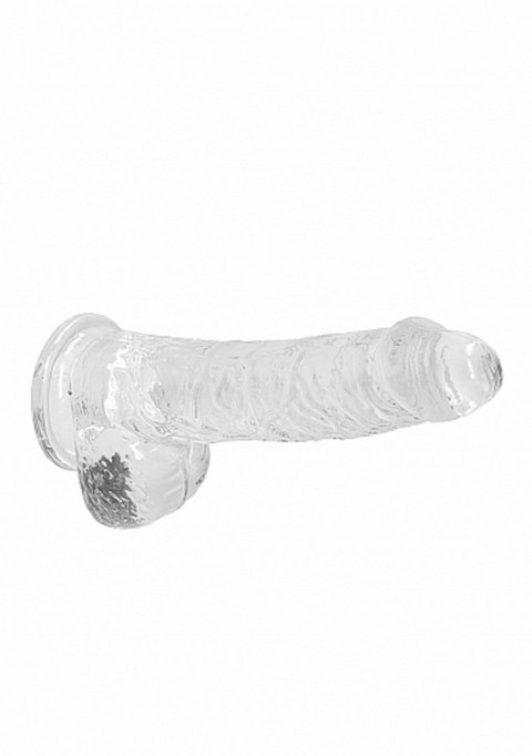 6" / 15 CM REALISTIC DILDO WITH BALLS - TRANSPARENT 6" / 15 CM REALISTIC DILDO WITH BALLS - TRANSPARENT