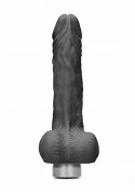 7" / 17 cm Realistic Vibrating Dildo With Balls - Black