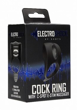 COCK RING - C-SPOT MASSAGER - BLACK