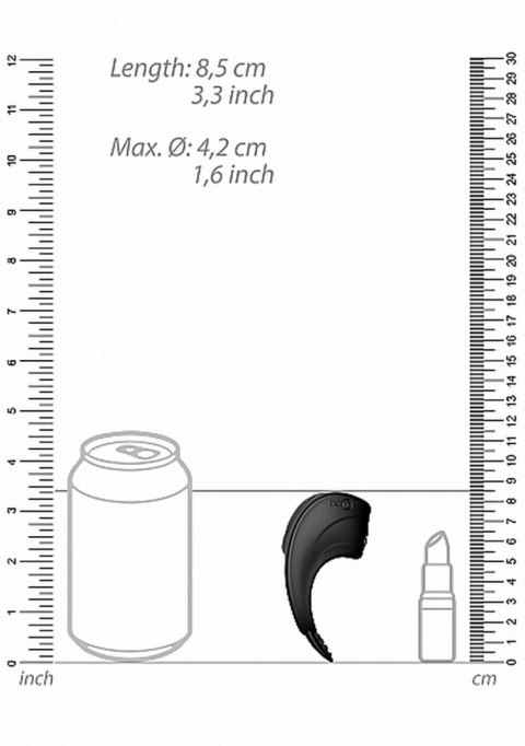 COCK RING - C-SPOT MASSAGER - BLACK COCK RING - C-SPOT MASSAGER - BLACK