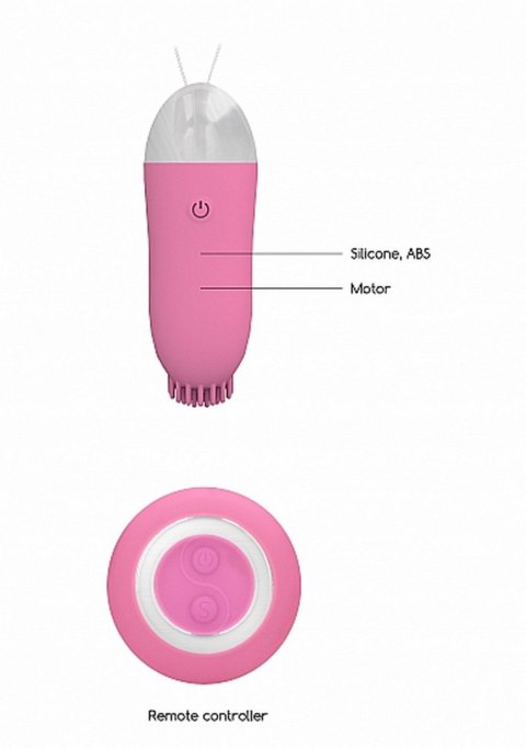 JAYDEN - DUAL RECHARGEABLE VIBRATING REMOTE TOY - PINK JAYDEN - DUAL RECHARGEABLE VIBRATING REMOTE TOY - PINK