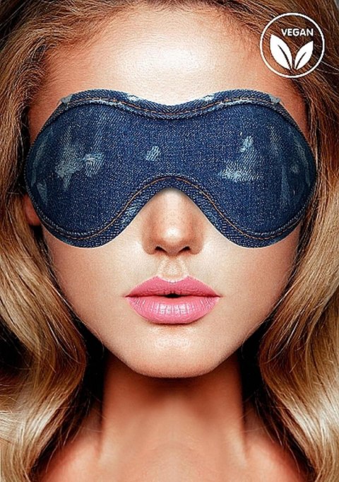 Maska- Denim Eye Mask - Roughend Denim Style - Blue Maska- Denim Eye Mask - Roughend Denim Style - Blue