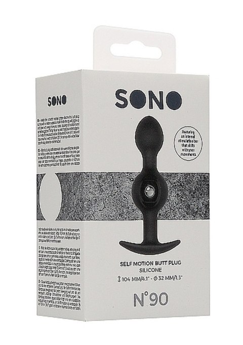 N0. 90 - SELF PENETRATING BUTT PLUG - BLACK N0. 90 - SELF PENETRATING BUTT PLUG - BLACK