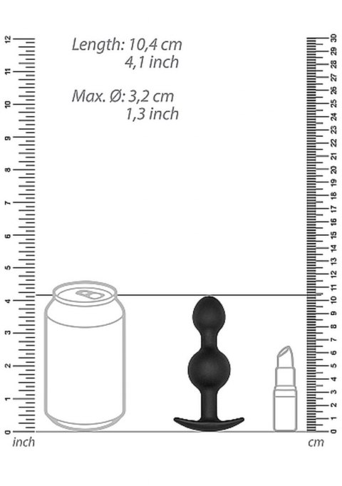 N0. 90 - SELF PENETRATING BUTT PLUG - BLACK N0. 90 - SELF PENETRATING BUTT PLUG - BLACK