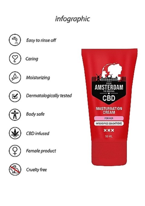 ORIGINAL CBD FROM AMSTERDAM - MASTURBATION CREAM FOR HER - 50 M ORIGINAL CBD FROM AMSTERDAM - MASTURBATION CREAM FOR HER - 50 M