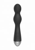 REMOTE CONTROLLED E-STIM & VIBRATING G/P-SPOT VIBRATOR - BLACK