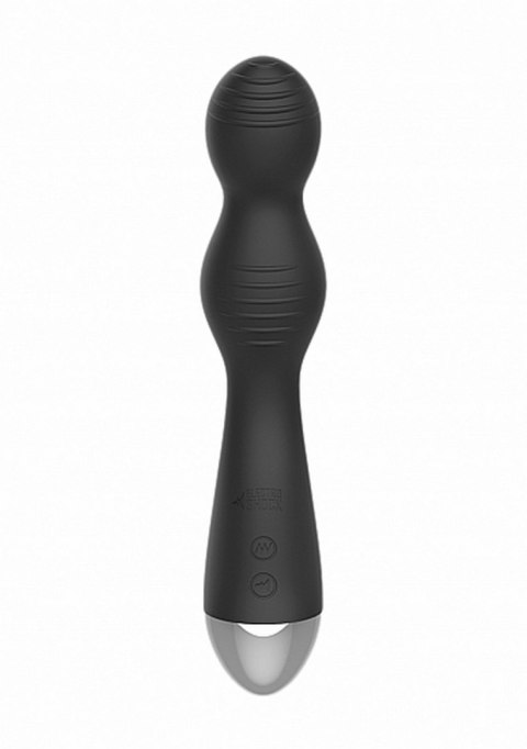 REMOTE CONTROLLED E-STIM & VIBRATING G/P-SPOT VIBRATOR - BLACK REMOTE CONTROLLED E-STIM & VIBRATING G/P-SPOT VIBRATOR - BLACK