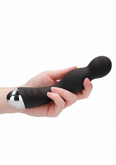 REMOTE CONTROLLED E-STIM & VIBRATING G/P-SPOT VIBRATOR - BLACK REMOTE CONTROLLED E-STIM & VIBRATING G/P-SPOT VIBRATOR - BLACK