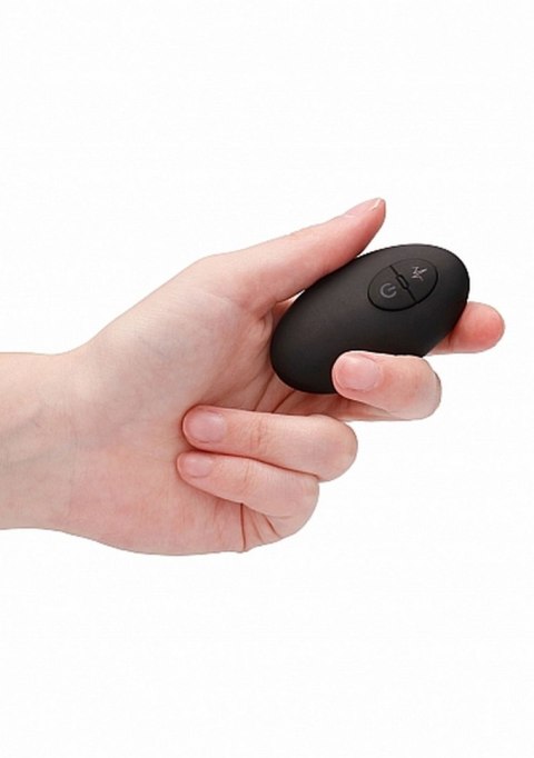 REMOTE CONTROLLED E-STIM & VIBRATING G/P-SPOT VIBRATOR - BLACK REMOTE CONTROLLED E-STIM & VIBRATING G/P-SPOT VIBRATOR - BLACK