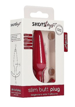 SLIM BUTT PLUG - RED