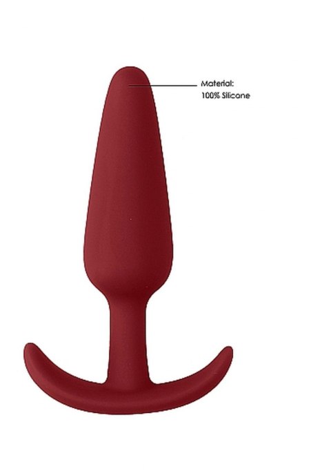 SLIM BUTT PLUG - RED SLIM BUTT PLUG - RED