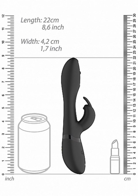 WIBRATOR MIRA - SPINNING G-SPOT RABBIT - BLACK WIBRATOR MIRA - SPINNING G-SPOT RABBIT - BLACK