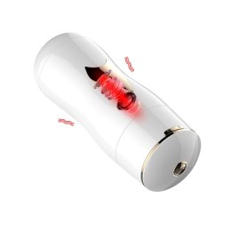 MASTURBATOR SZTUCZNA DUPA I CIPKA POCHWA WIBRACJE Masturbator-White