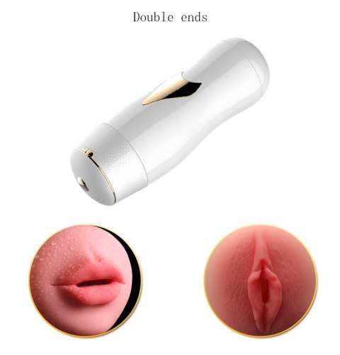 MASTURBATOR SZTUCZNA DUPA I CIPKA POCHWA WIBRACJE Masturbator-White MASTURBATOR SZTUCZNA DUPA I CIPKA POCHWA WIBRACJE Masturbator-White