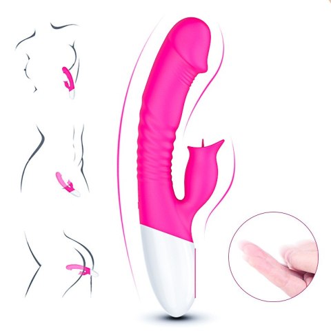 Wibrator-Silicon, Vibrator 7 Function and Heating Mode, Pink Wibrator-Silicon, Vibrator 7 Function and Heating Mode, Pink