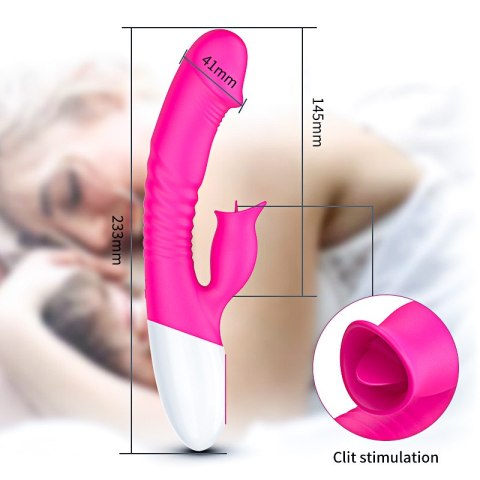 Wibrator-Silicon, Vibrator 7 Function and Heating Mode, Pink Wibrator-Silicon, Vibrator 7 Function and Heating Mode, Pink