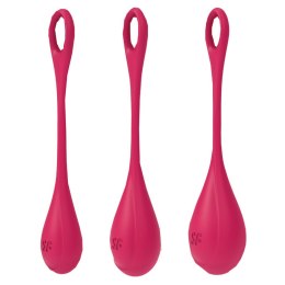 KULKI GEJSZY TRENING MIĘŚNI KEGLA KORALIKI JAJKA ZESTAW - YONI POWER 1 (RED)