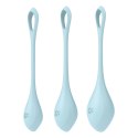 KULKI GEJSZY TRENING MIĘŚNI KEGLA KORALIKI JAJKA Zestaw - Yoni Power 2 (light blue)