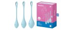 KULKI GEJSZY TRENING MIĘŚNI KEGLA KORALIKI JAJKA Zestaw - Yoni Power 2 (light blue)