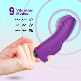 NAKŁADKA NA PALEC STYMULUJE WYDŁUŻA ORGAZM MASAŻ AURORA PURPLE
