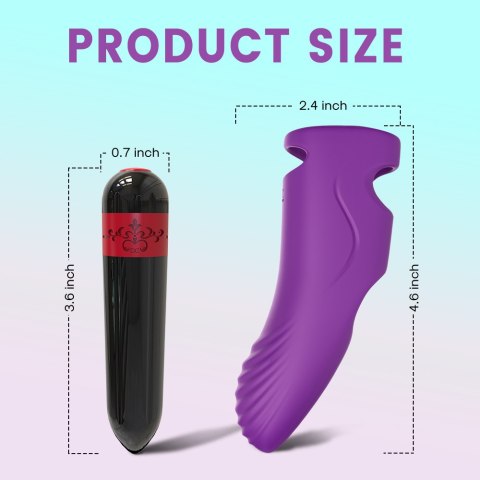 NAKŁADKA NA PALEC STYMULUJE WYDŁUŻA ORGAZM MASAŻ AURORA PURPLE NAKŁADKA NA PALEC STYMULUJE WYDŁUŻA ORGAZM MASAŻ AURORA PURPLE