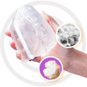 MASTURBATOR SZTUCZNA DUPA I CIPKA POCHWA WIBRACJE MASTER TRANSPARENT