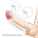 MASTURBATOR SZTUCZNA DUPA I CIPKA POCHWA WIBRACJE MASTER TRANSPARENT