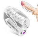 MASTURBATOR SZTUCZNA DUPA I CIPKA POCHWA WIBRACJE MASTER TRANSPARENT