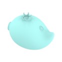 RACHEL VIBRATING & SUCKING FISH USB 9 FUNCTIONS, BLUE