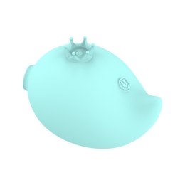 RACHEL VIBRATING & SUCKING FISH USB 9 FUNCTIONS, BLUE