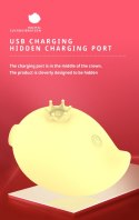 RACHEL Vibrating & Sucking Fish USB 9 functions, Yellow