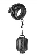 SOLIDNE KAJDANKI KRĘPOWANIE MOCNY SEX BDSM GADŻETBLAZE HANDCUFF DIAMOND BLACK
