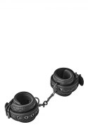SOLIDNE KAJDANKI KRĘPOWANIE MOCNY SEX BDSM GADŻETBLAZE HANDCUFF DIAMOND BLACK