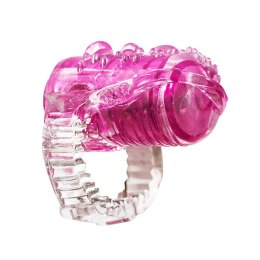 PIERŚCIEŃ EREKCYJNY SEX RING WIBRACJE STYMULATOR PIERŚCIEŃ-VIBRATING SLEEVE FOR TONGUE RINGS TEASER PINK
