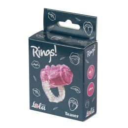 PIERŚCIEŃ EREKCYJNY SEX RING WIBRACJE STYMULATOR PIERŚCIEŃ-VIBRATING SLEEVE FOR TONGUE RINGS TEASER PINK