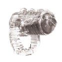 PIERŚCIEŃ EREKCYJNY SEX RING WIBRACJE STYMULATOR PIERŚCIEŃ-VIBRATING SLEEVE FOR TONGUE RINGS TEASER TRANSPARENT