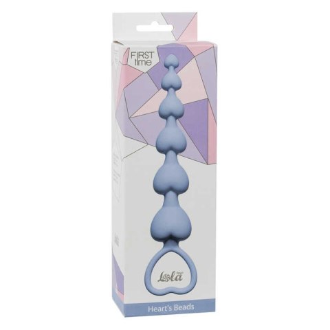 Plug-Anal Heart's Beads Blue Plug-Anal Heart's Beads Blue