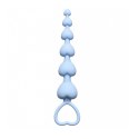 Plug-Anal Heart's Beads Blue