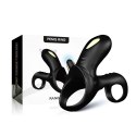 PIERŚCIEŃ EREKCYJNY SEX RING WIBRACJE STYMULATOR RANGER BLACK
