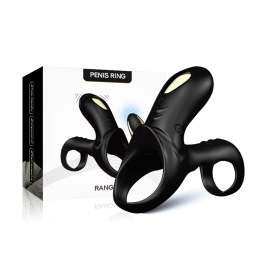 PIERŚCIEŃ EREKCYJNY SEX RING WIBRACJE STYMULATOR RANGER BLACK