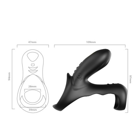 PIERŚCIEŃ EREKCYJNY SEX RING WIBRACJE STYMULATOR RANGER BLACK PIERŚCIEŃ EREKCYJNY SEX RING WIBRACJE STYMULATOR RANGER BLACK