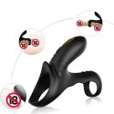 PIERŚCIEŃ EREKCYJNY SEX RING WIBRACJE STYMULATOR RANGER BLACK