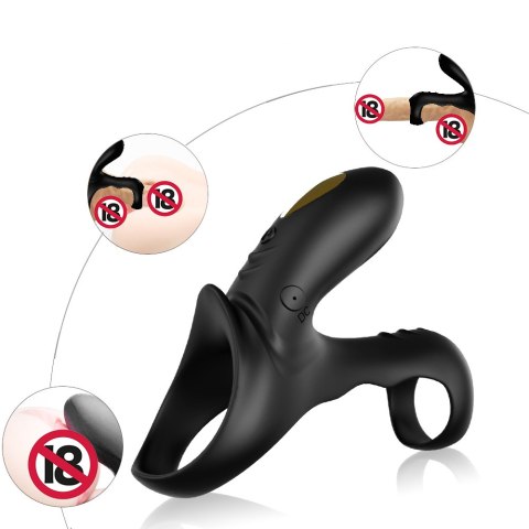 PIERŚCIEŃ EREKCYJNY SEX RING WIBRACJE STYMULATOR RANGER BLACK PIERŚCIEŃ EREKCYJNY SEX RING WIBRACJE STYMULATOR RANGER BLACK