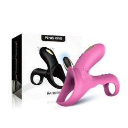 PIERŚCIEŃ EREKCYJNY SEX RING WIBRACJE STYMULATOR RANGER RED PINK