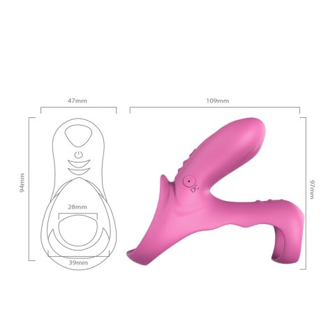 PIERŚCIEŃ EREKCYJNY SEX RING WIBRACJE STYMULATOR RANGER RED PINK PIERŚCIEŃ EREKCYJNY SEX RING WIBRACJE STYMULATOR RANGER RED PINK