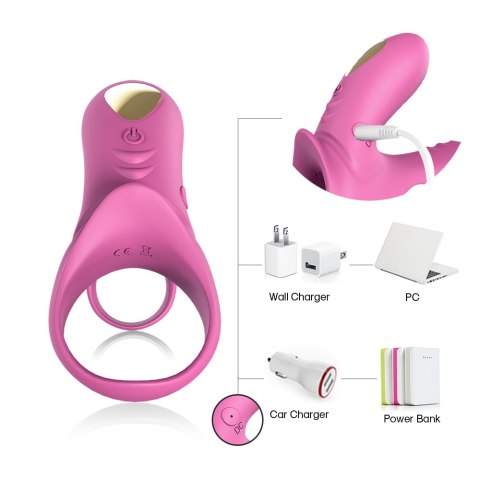 PIERŚCIEŃ EREKCYJNY SEX RING WIBRACJE STYMULATOR RANGER RED PINK PIERŚCIEŃ EREKCYJNY SEX RING WIBRACJE STYMULATOR RANGER RED PINK