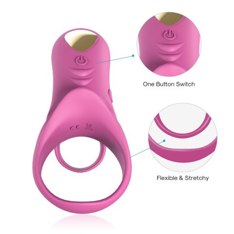 PIERŚCIEŃ EREKCYJNY SEX RING WIBRACJE STYMULATOR RANGER RED PINK PIERŚCIEŃ EREKCYJNY SEX RING WIBRACJE STYMULATOR RANGER RED PINK