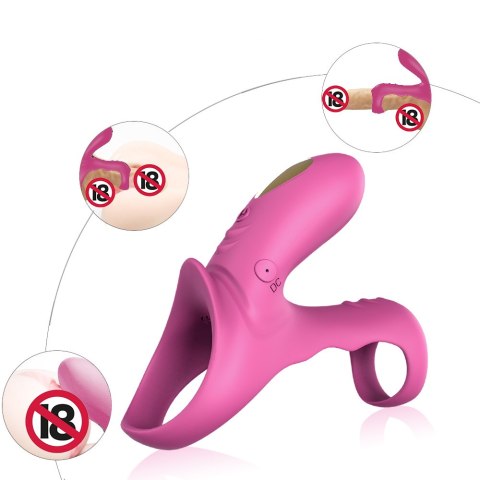 PIERŚCIEŃ EREKCYJNY SEX RING WIBRACJE STYMULATOR RANGER RED PINK PIERŚCIEŃ EREKCYJNY SEX RING WIBRACJE STYMULATOR RANGER RED PINK