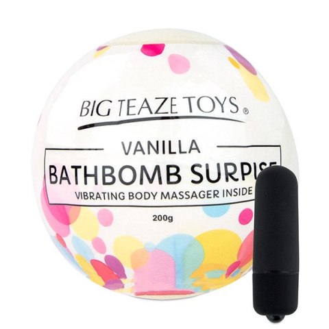 BIG TEAZE TOYS - BATH BOMB SURPRISE WITH VIBRATING BODY MASSAGER VANILLA BIG TEAZE TOYS - BATH BOMB SURPRISE WITH VIBRATING BODY MASSAGER VANILLA